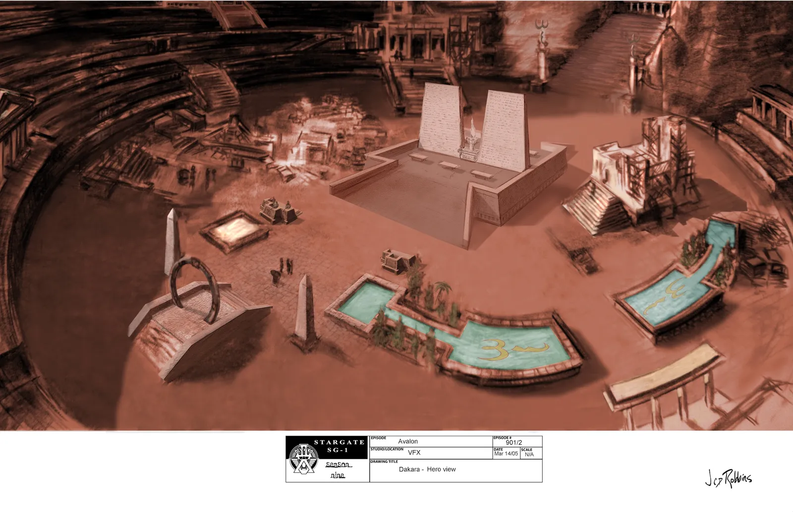 #Stargate #SG1 "Avalon Part 1" concept art (mostly by Production Designer James Robbins) Part 2