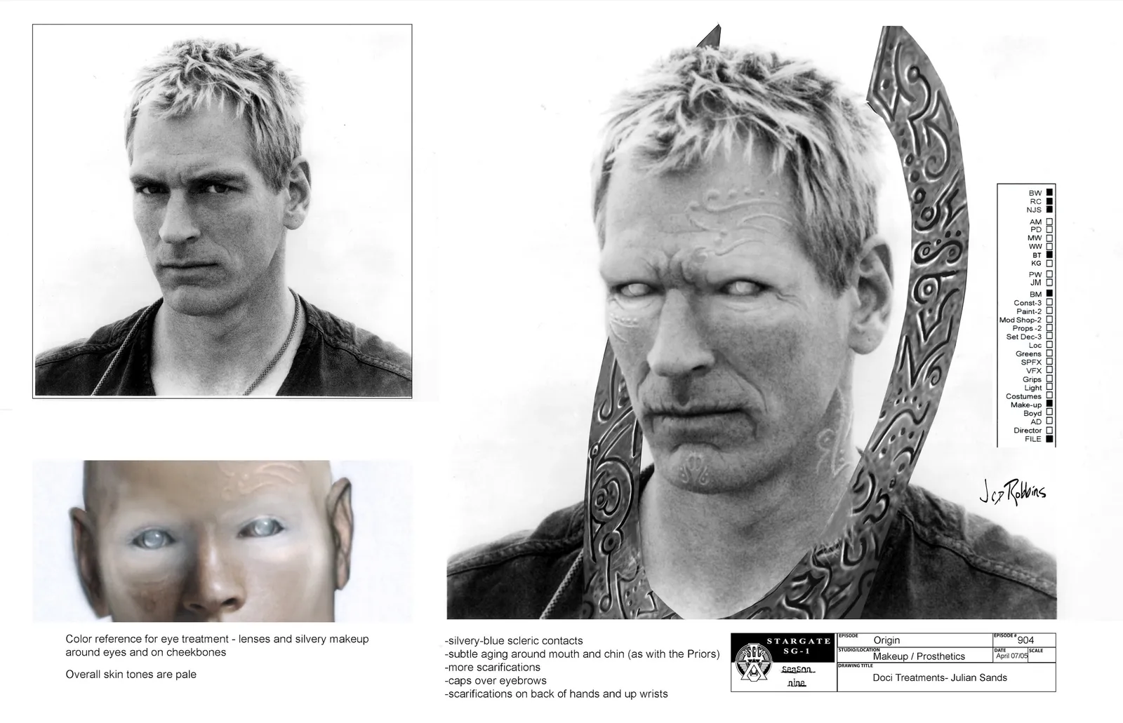 #Stargate #SG1 "Origins" concept art Part 1 Here's hoping for good news about the great Julian Sands.