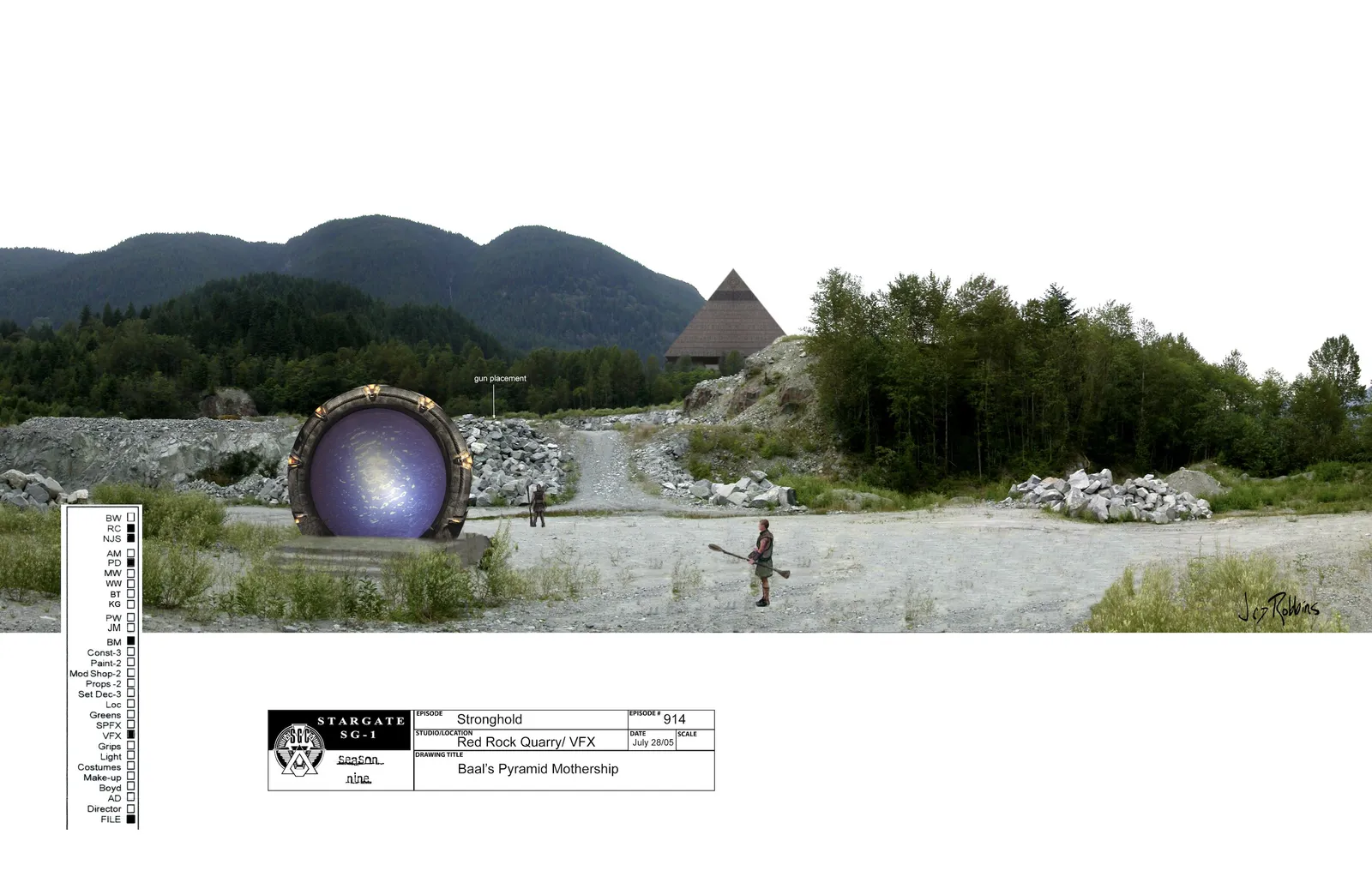 #Stargate #SG1 "Stronghold" concept art by James Robbins Part 1