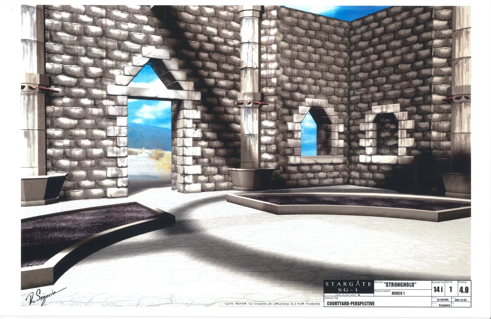 #Stargate #SG1 "Stronghold" concept art by James Robbins Part 2