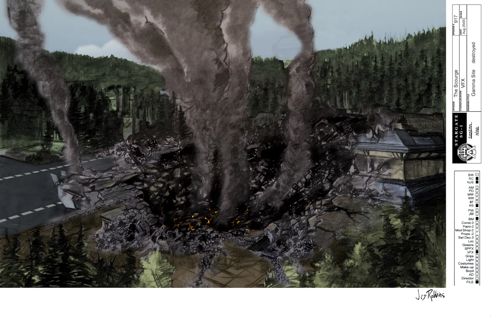#Stargate #SG1 "The Scourge" concept art