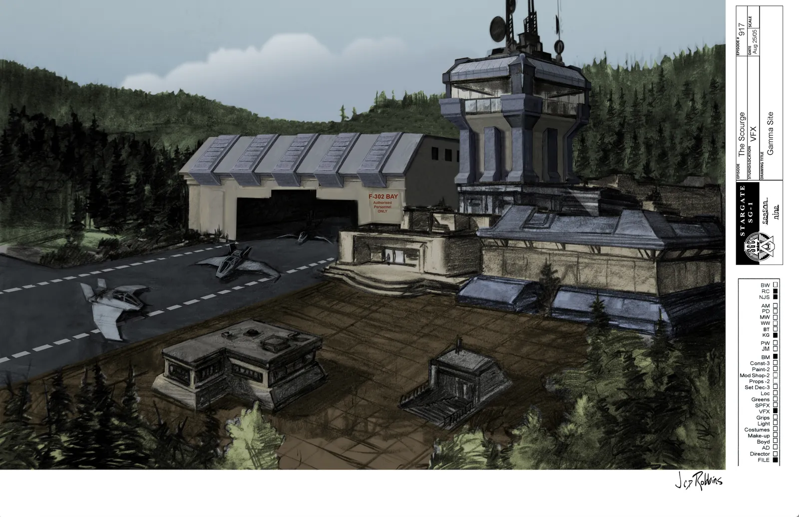 #Stargate #SG1 "The Scourge" concept art