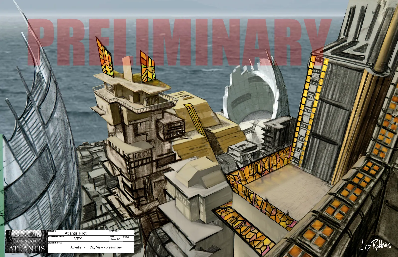 #Stargate: #Atlantis #SGA "Rising" concept art by James Robbins Part 7