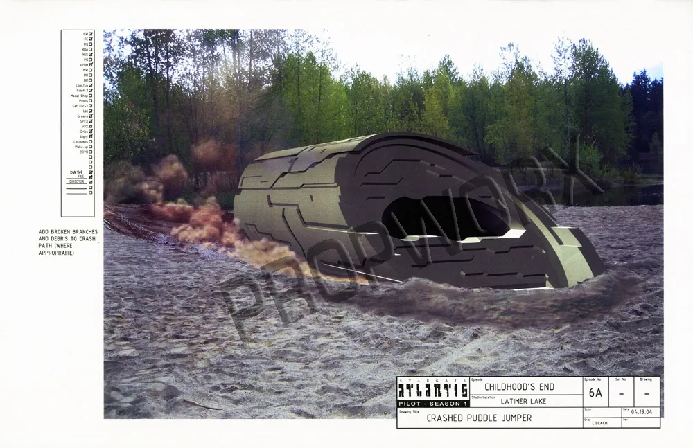 #Stargate #Atlantis #SGA "Childhood's End" concept art by James Robbins