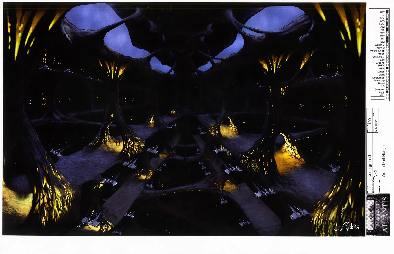 #Stargate #Atlantis #SGA "Underground" concept art by James Robbins Part 2