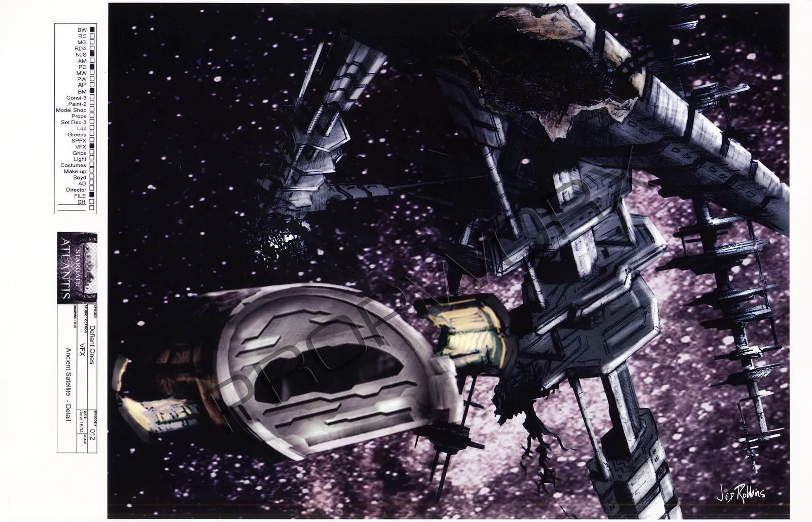 #Stargate #Atlantis #SGA "The Siege Part 1" concept art by James Robbins