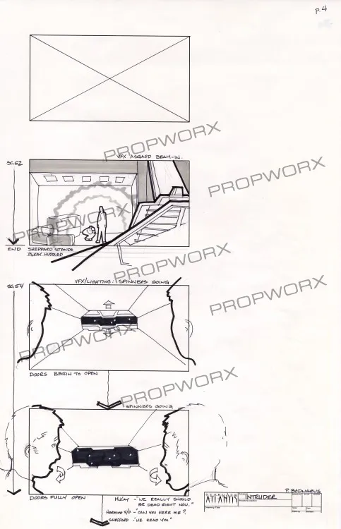 #Stargate #Atlantis #SGA "The Intruder" concept art and storyboards Part 1