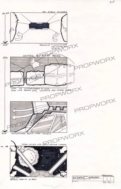 #Stargate #Atlantis #SGA "The Intruder" concept art and storyboards Part 2