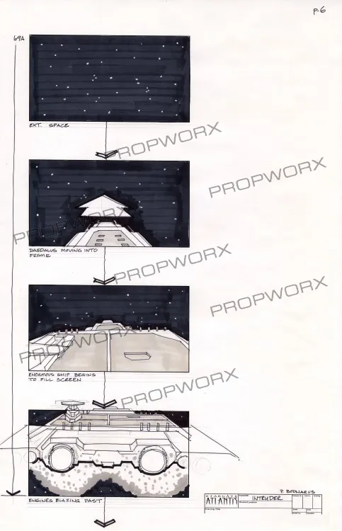 #Stargate #Atlantis #SGA "The Intruder" concept art and storyboards Part 2