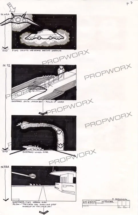 #Stargate #Atlantis #SGA "The Intruder" concept art and storyboards Part 2