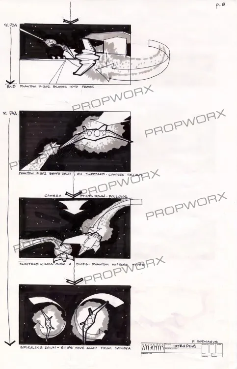 #Stargate #Atlantis #SGA "The Intruder" concept art and storyboards Part 2