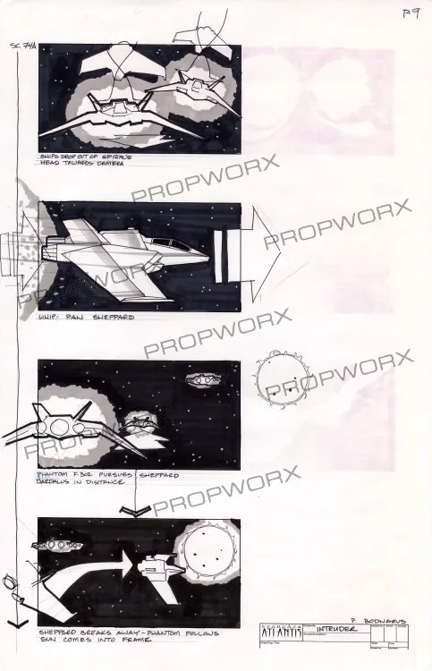 #Stargate #Atlantis #SGA "The Intruder" concept art and storyboards Part 3