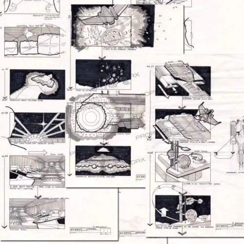 #Stargate #Atlantis #SGA "The Intruder" concept art and storyboards Part 3