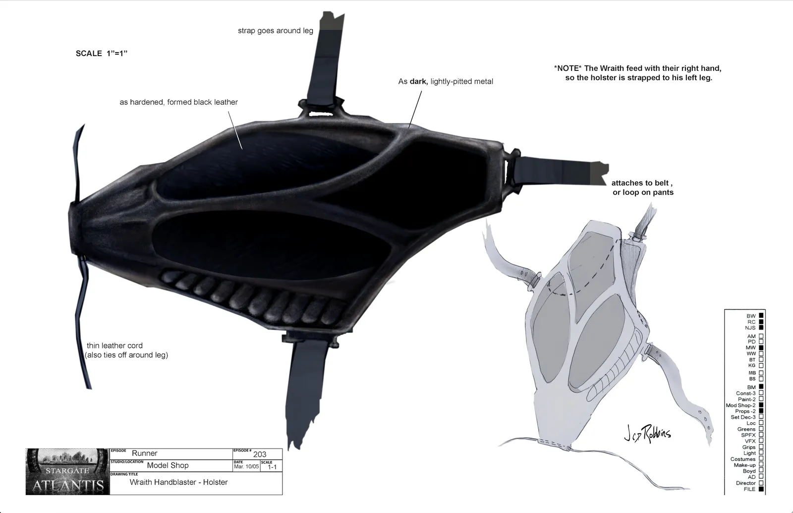 #Stargate #Atlantis #SG "Runner" concept art by James Robbins Part 2