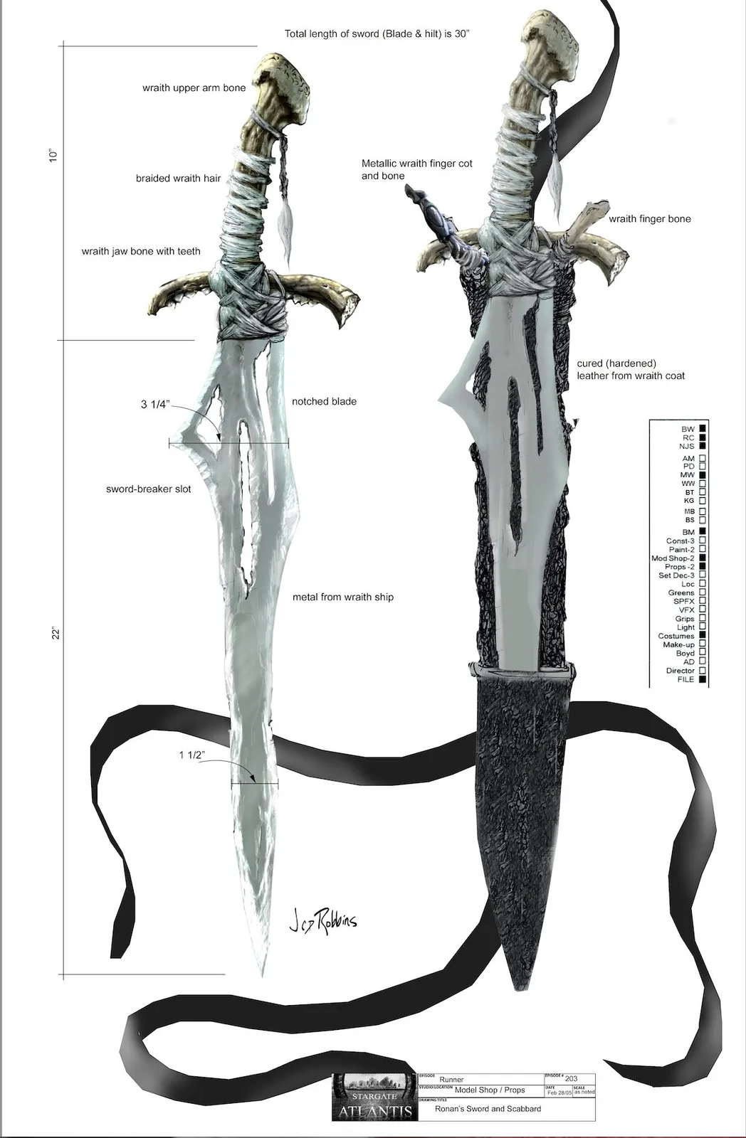 #Stargate #Atlantis #SG "Runner" concept art by James Robbins Part 3