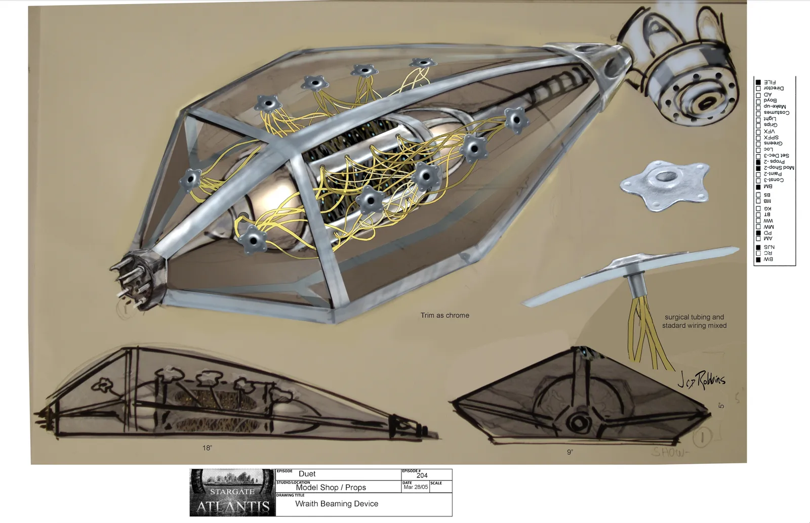 #Stargate #Atlantis #SGA "Duet" concept art by James Robbins Part 1