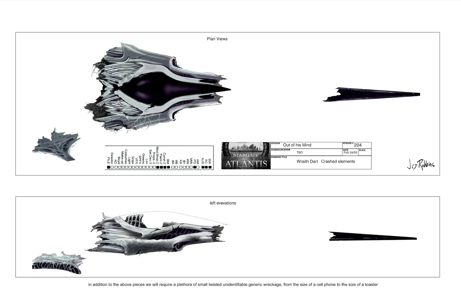 #Stargate #Atlantis #SGA "Duet" concept art by James Robbins Part 2