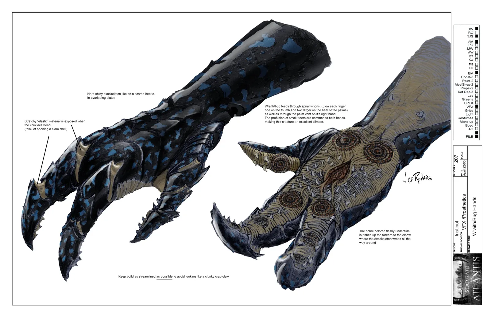 #Stargate #Atlantis #SGA "Instinct" concept art by James Robbins Part 1