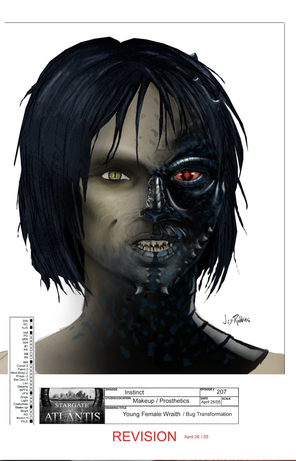 #Stargate #Atlantis #SGA "Instinct" concept art by James Robbins Part 2