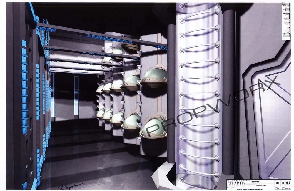 #Stargate #Atlantis #SGA "Aurora" concept art by James Robbins Part 1