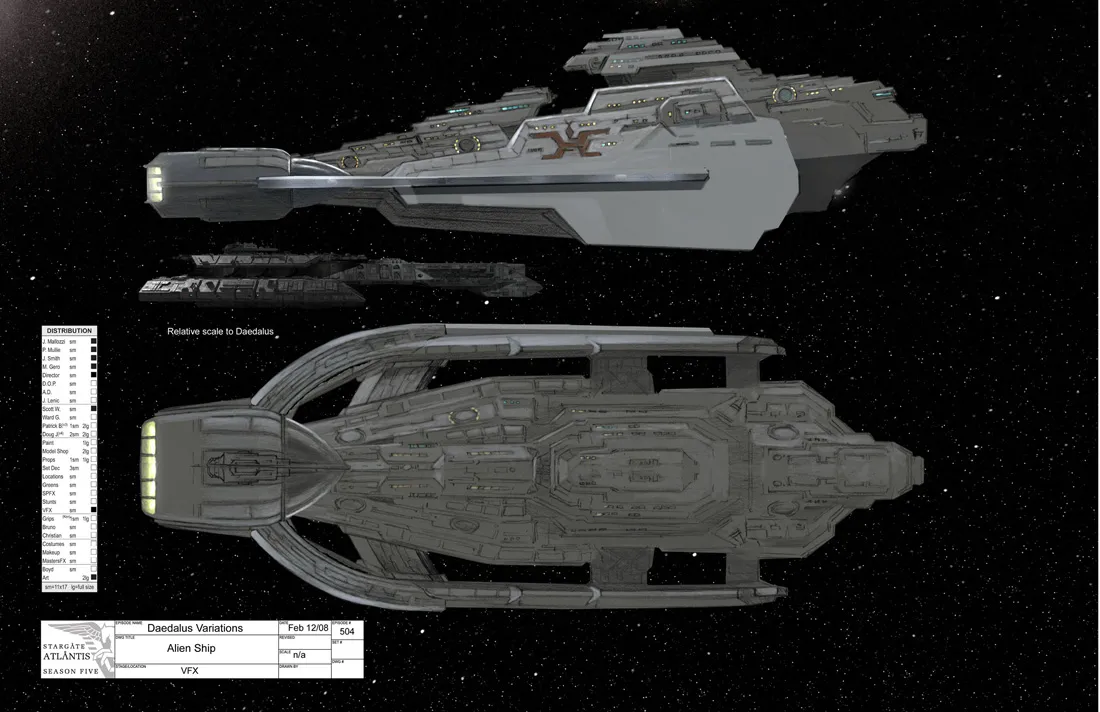 #Stargate #Atlantis #SGA "The Daedalus Variations" concept art Part 1