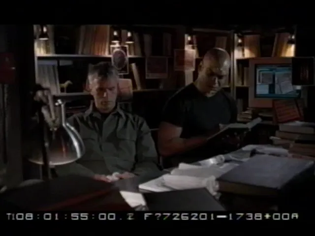 #Stargate #SG1 "Window of Opportunity" - Jack and Teal'c juggling sequence (BTS video)