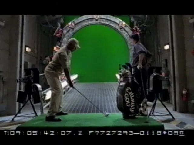 #Stargate #SG1 "Window of Opportunity" BTS - Golfing through the Stargate take 4