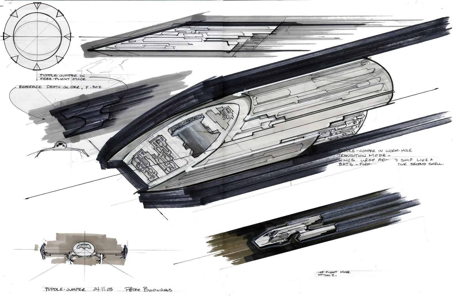 Stargate: Atlantis concept art - Rising I and II (The Puddle Jumper)