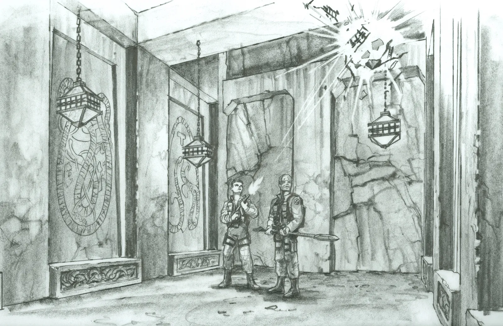 Stargate: SG-1 concept art - "Thor's Hammer"