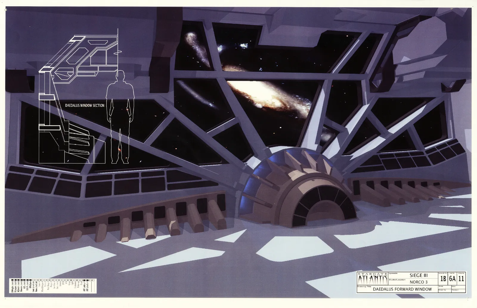 Stargate: Atlantis concept art - Daedalus plans