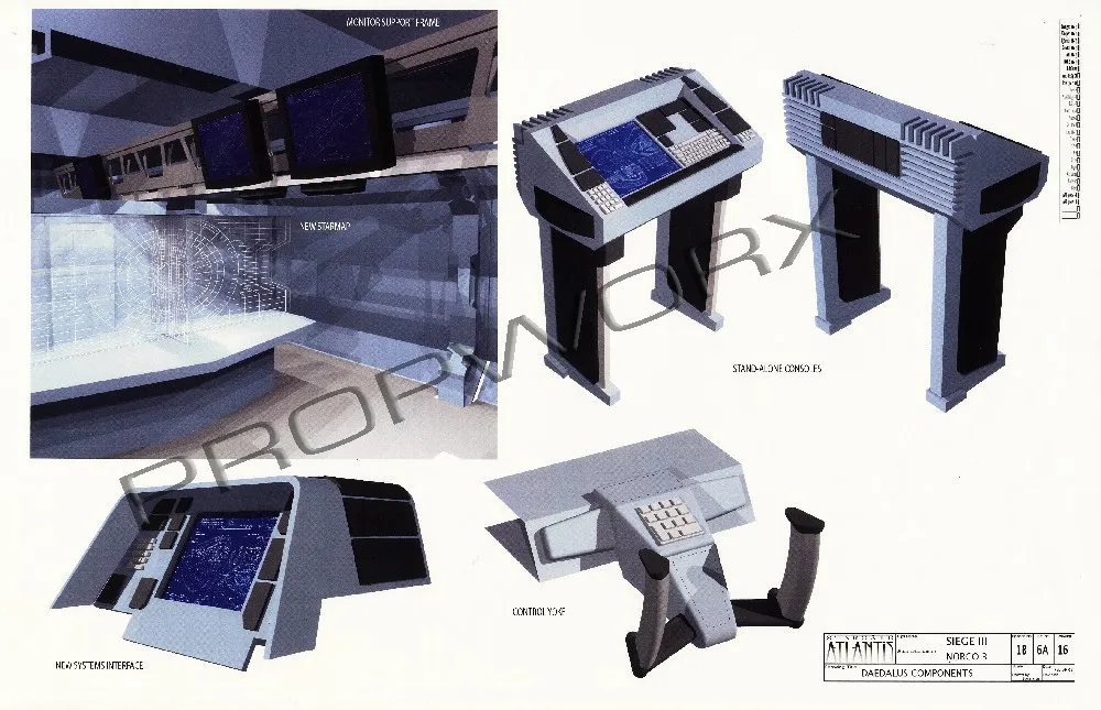 Stargate: Atlantis concept art - Daedalus plans