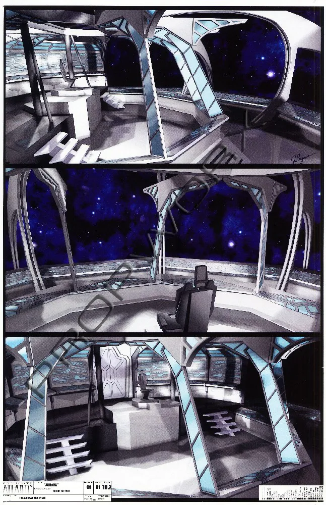 Stargate: Atlantis concept art - "Aurora"