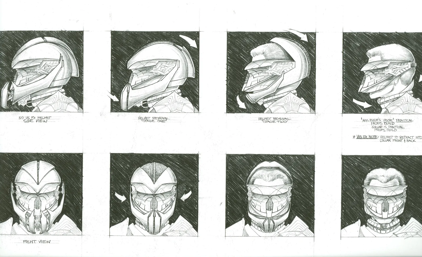 Stargate: SG-1 concept art - Aris Boch (front and side)