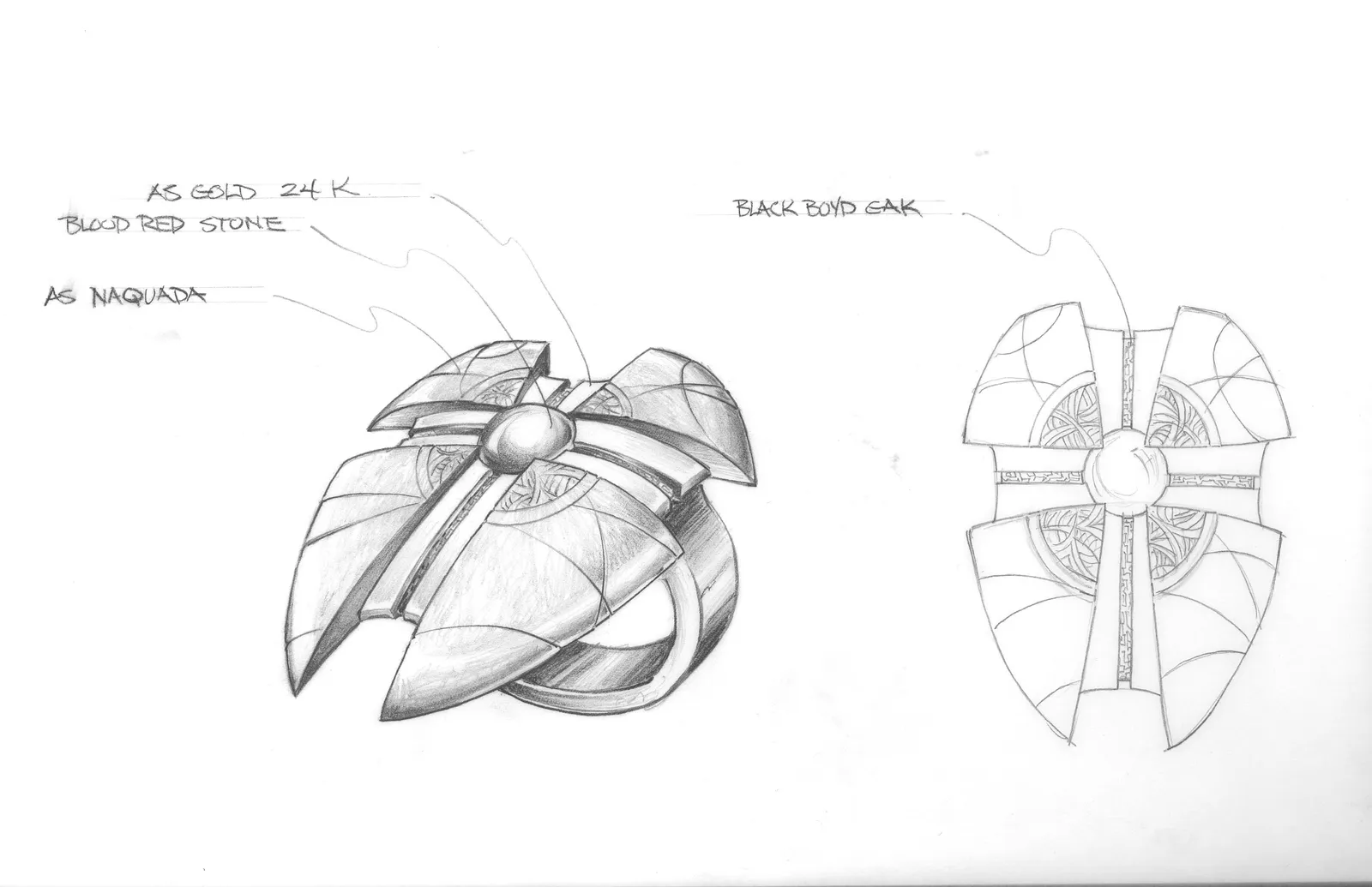 Stargate: SG-1 concept art - Season 3 prop