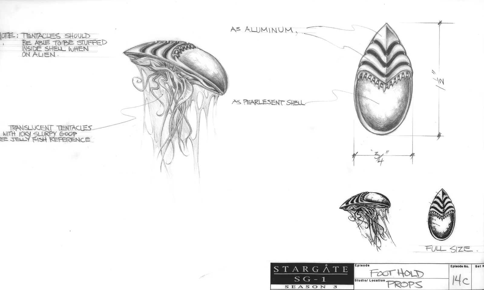 Stargate: SG-1 concept art - "Foothold" prop
