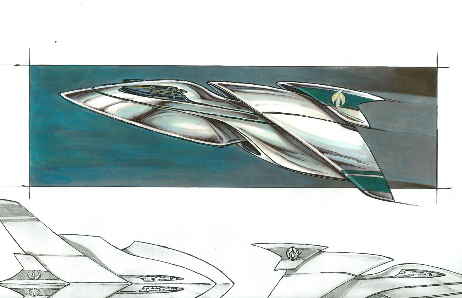 Stargate: SG-1 concept art - "The Other Side" (Eurondan fighter)