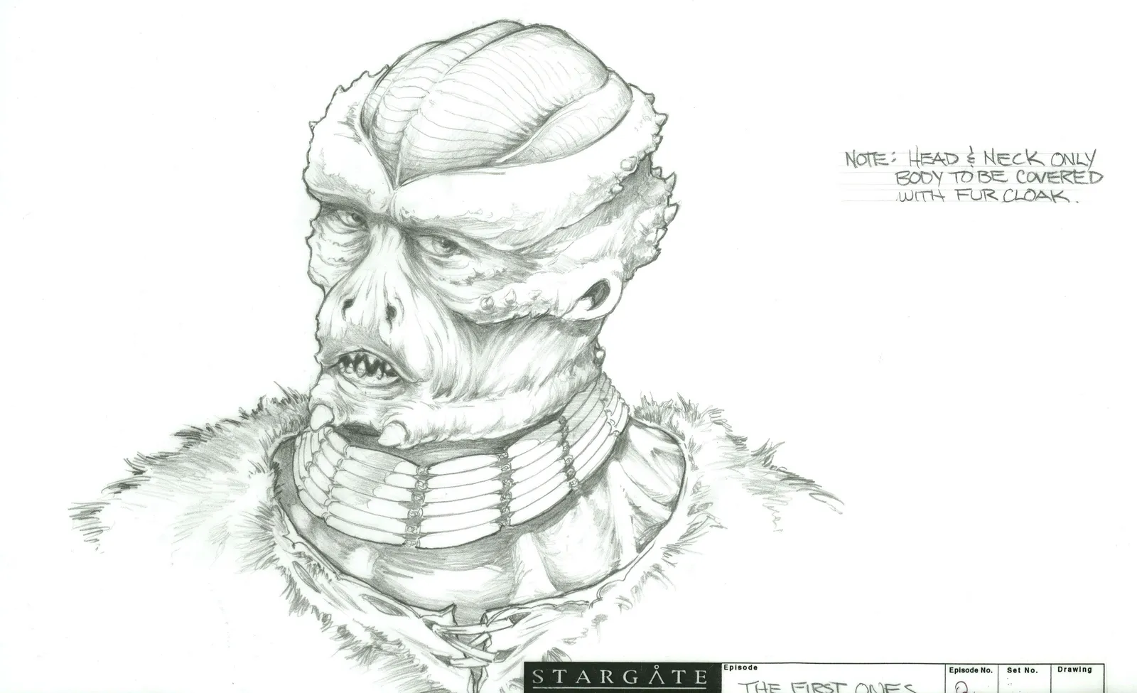 Stargate: SG-1 concept art - Unas