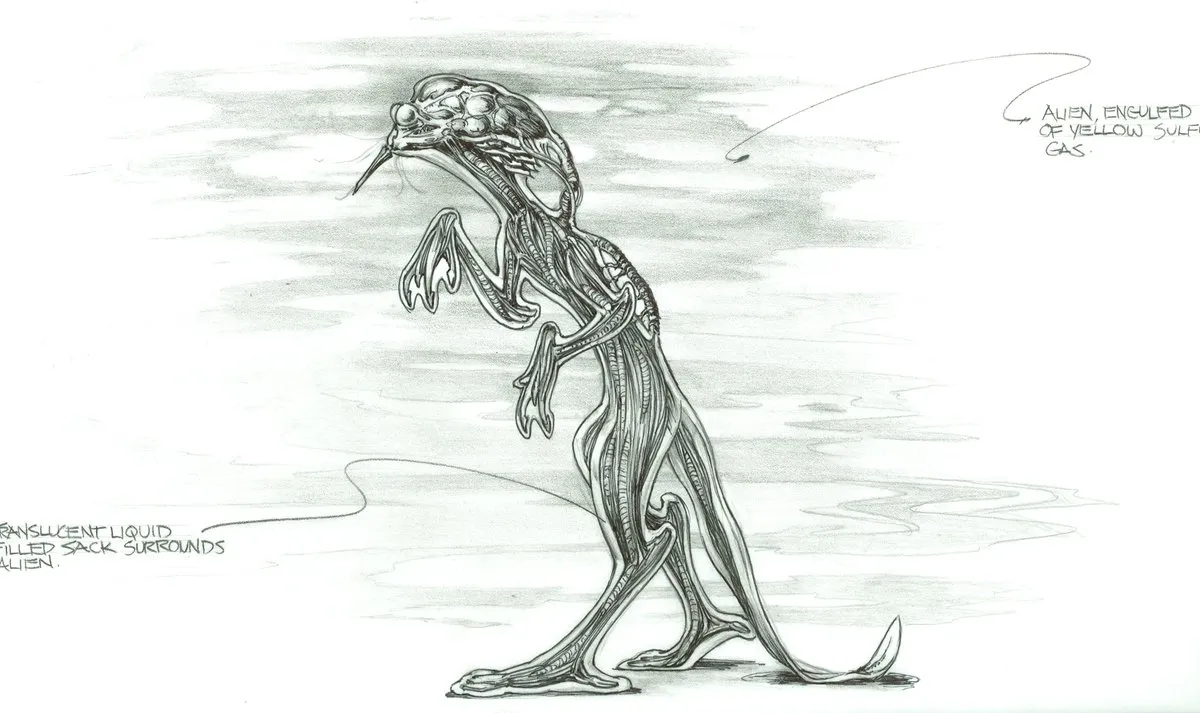Stargate: SG-1 concept art - "Scorched Earth" I loved this alien design of the alien Gadmeer that, sadly, never made it…