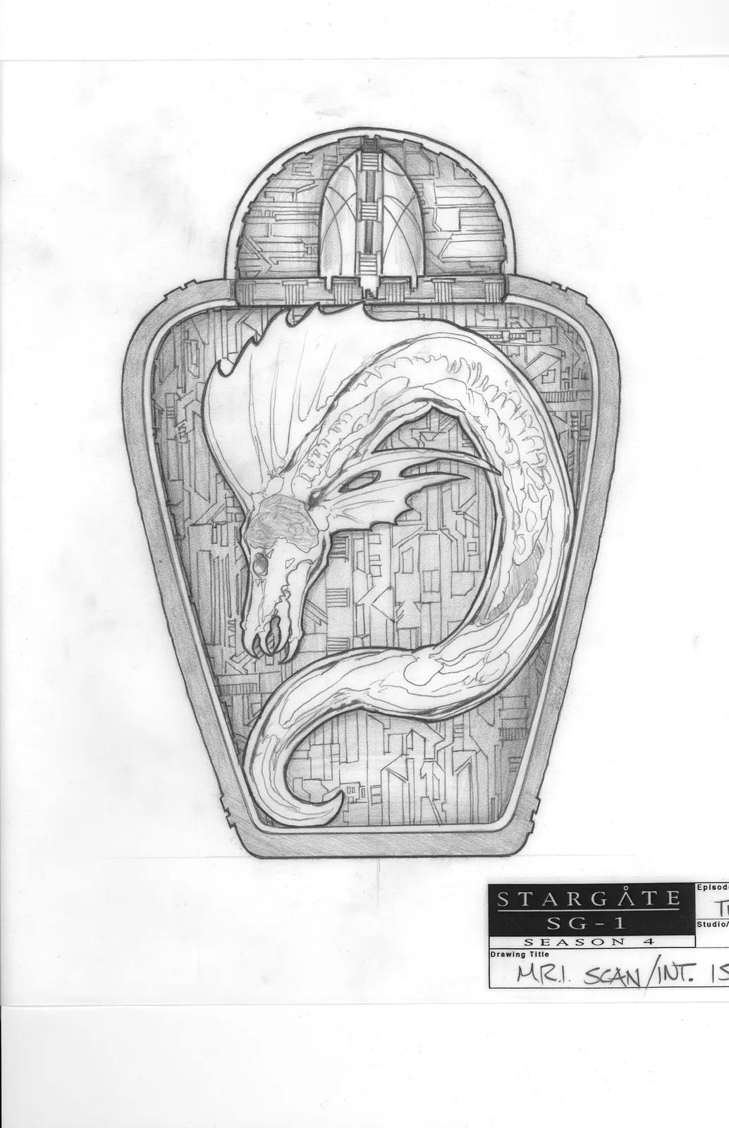 Stargate: SG-1 concept art - "The Curse" canopic jar