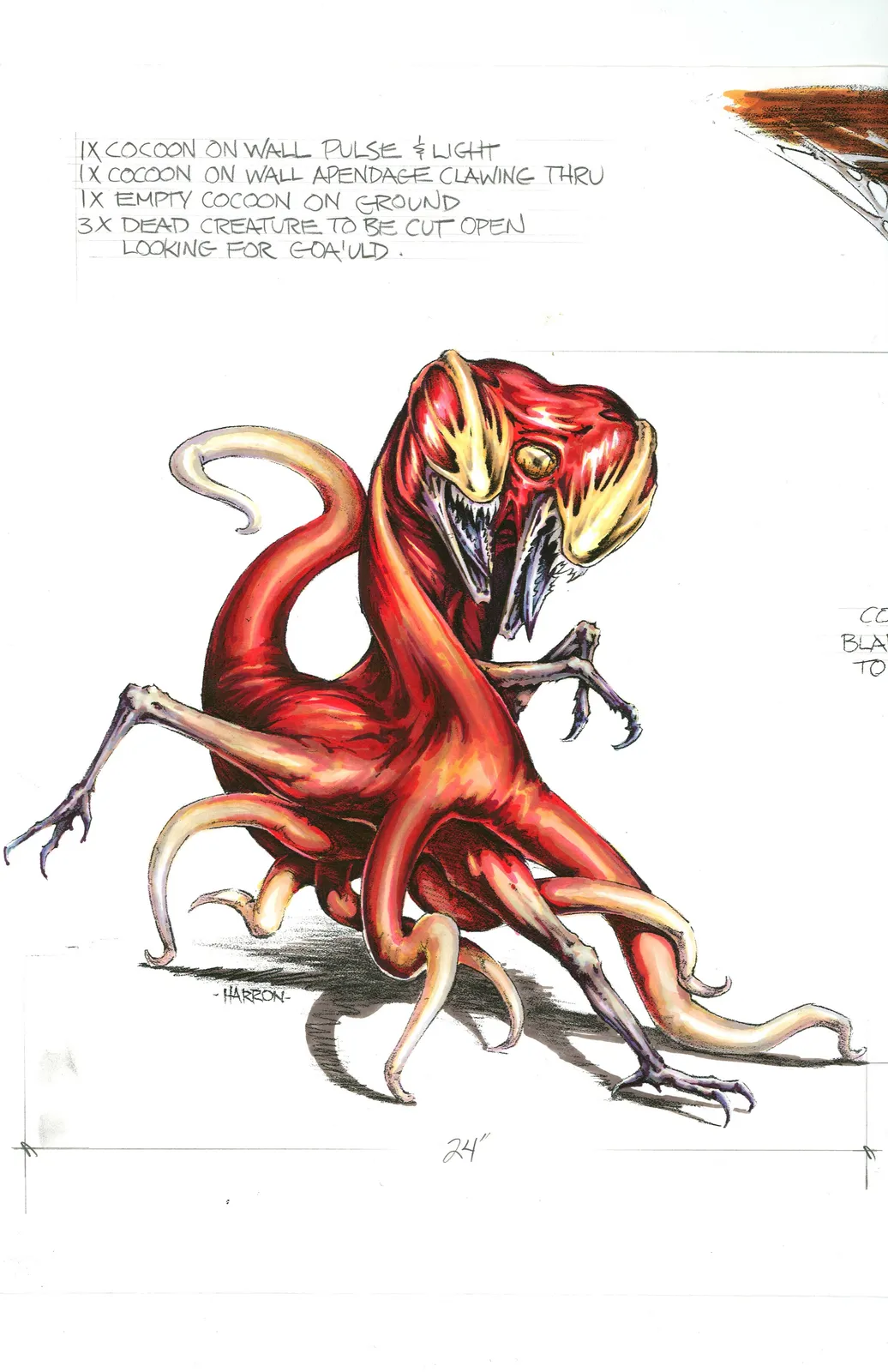 Stargate: SG-1 concept art "The Tomb"