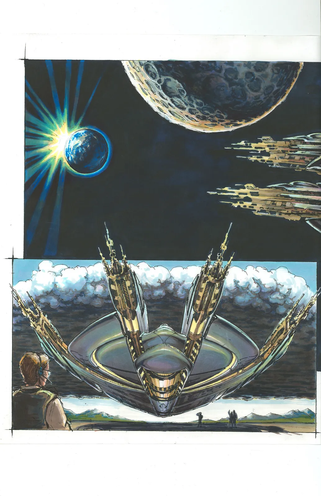 Stargate SG-1 concept art - "Wormhole X-Treme" (Martin's ship)