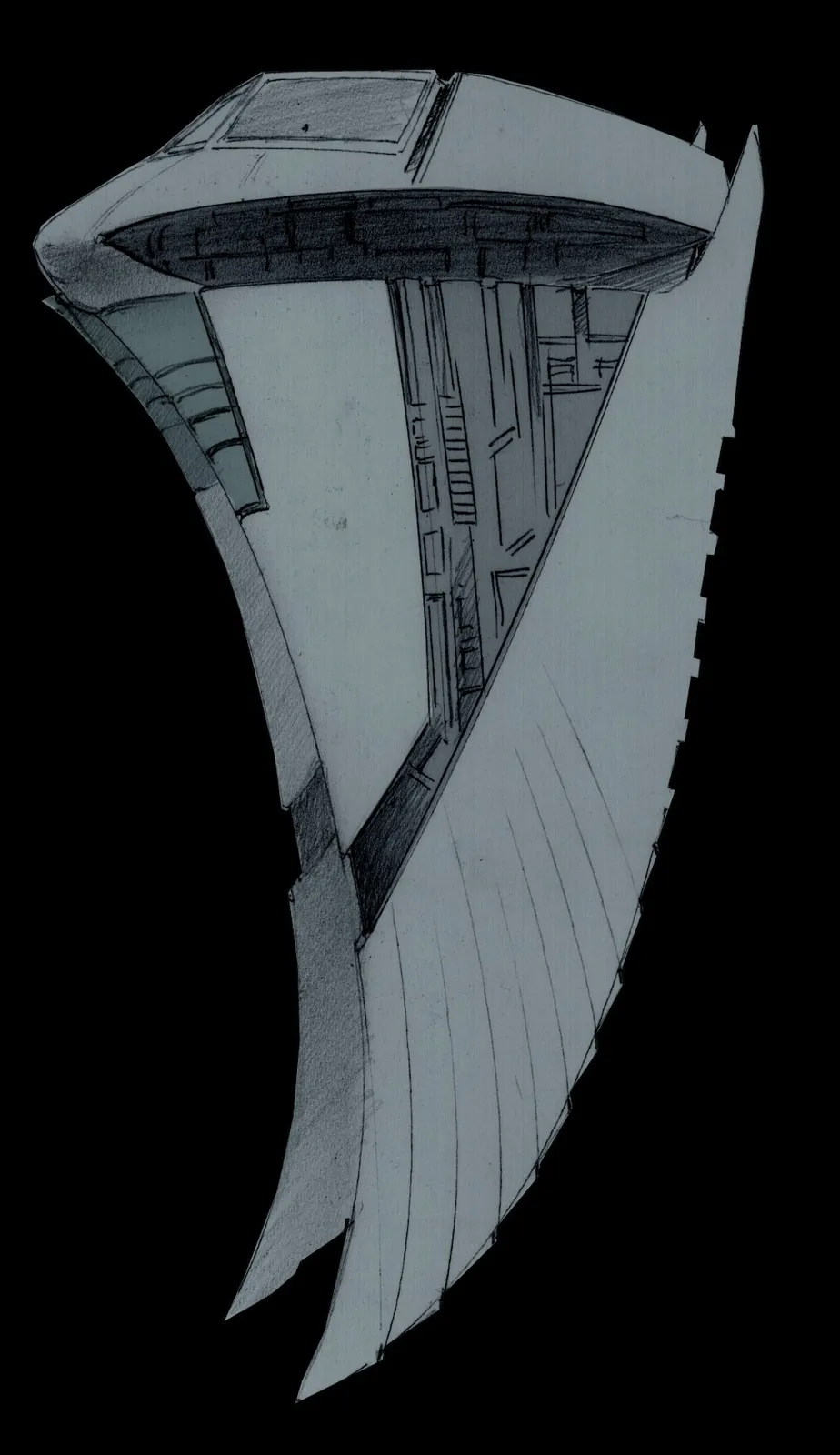 Stargate: SG-1 concept art by James Robbins- "Descent"