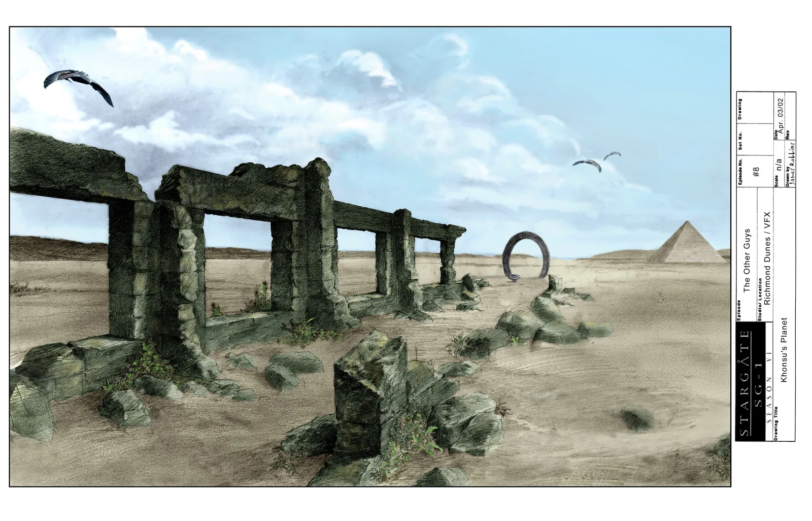 Stargate: SG-1 concept art - "The Other Guys" (Khonsu's Planet)