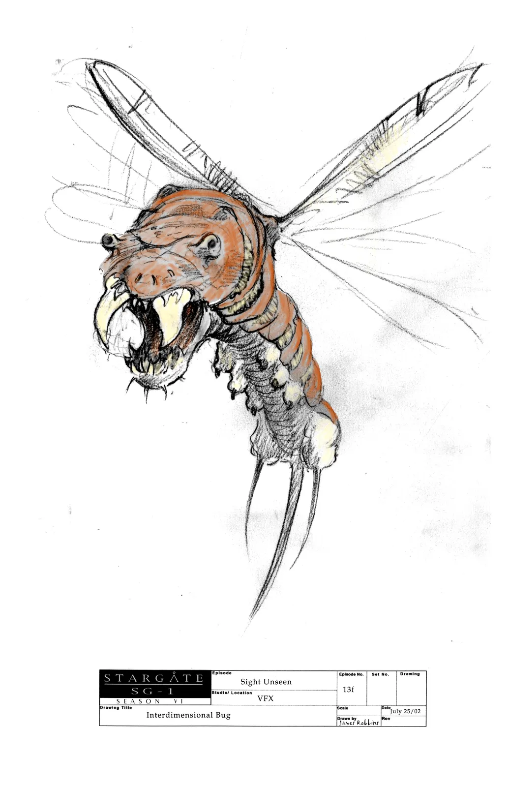 Stargate: SG-1 concept art - "Sight Unseen" Interdimensional Louisiana Horsefly