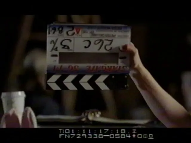 BTS on Stargate: SG-1's "Wormhole X-treme" - Grell in the make-up trailer
