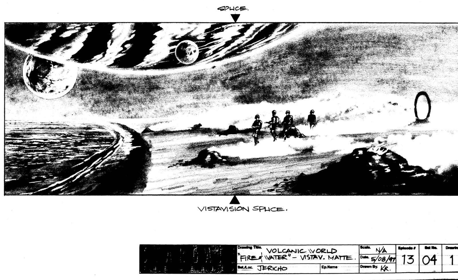 Stargate: SG-1 concept art - "Fire and Water"