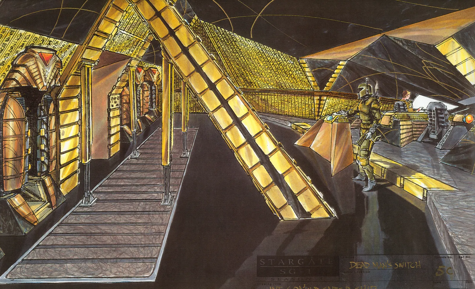 Stargate: SG-1 concept art - The crossover we didn't know we needed.