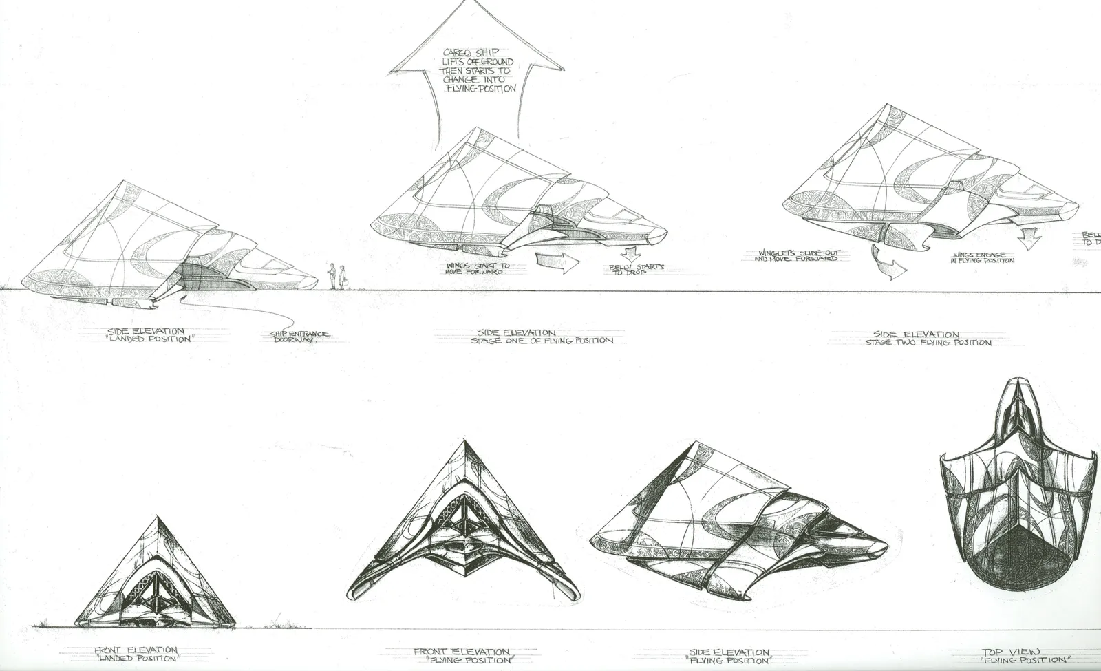 Stargate: SG-1 concept art - Cargo ship