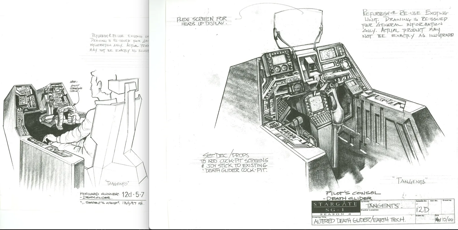 Stargate concept art - Death Glider interior