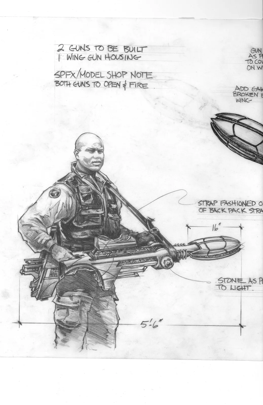 Stargate concept art - Kick-ass Teal'c